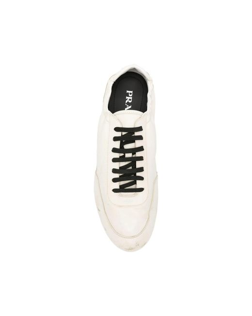 Prada White Neutrals Trainers for men