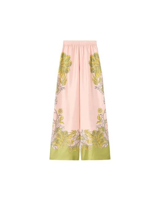LaDoubleJ Yellow Palazzo Pant Swathe Silk