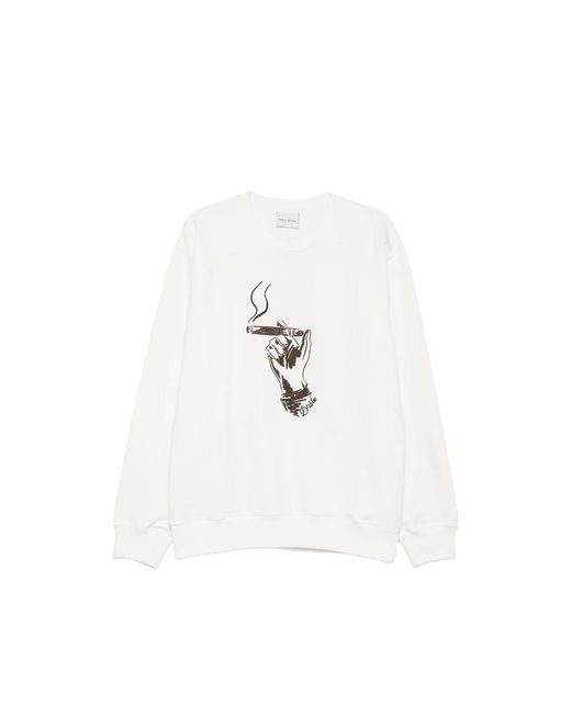 Drole de Monsieur White Cuba Sweatshirt for men