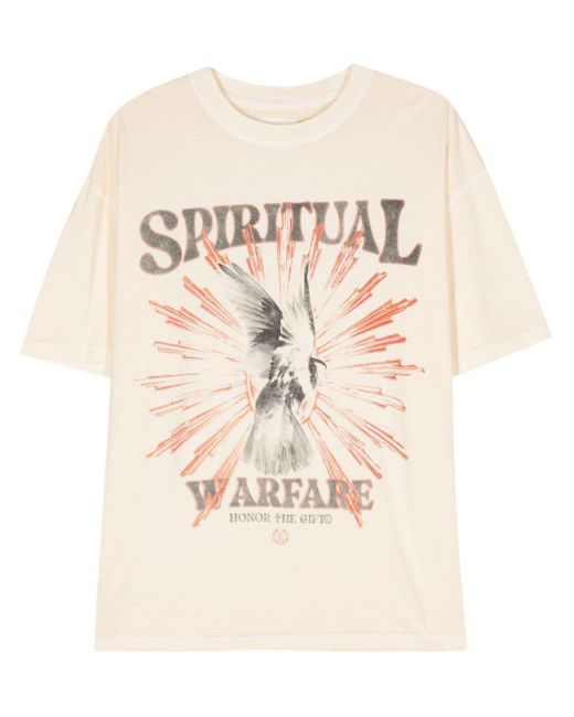 Honor The Gift Natural Spiritual Conflict Cotton T-Shirt for men