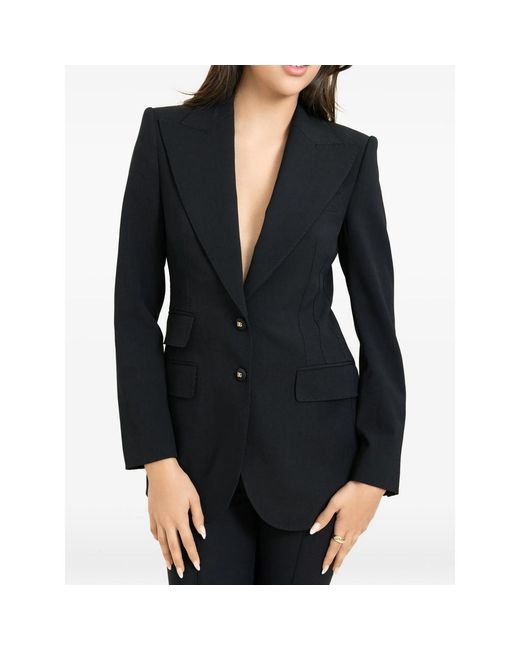 Dolce & Gabbana Black Blazer Satin Lining