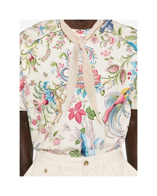 Etro White Neutrals T-Shirts & Vests for men