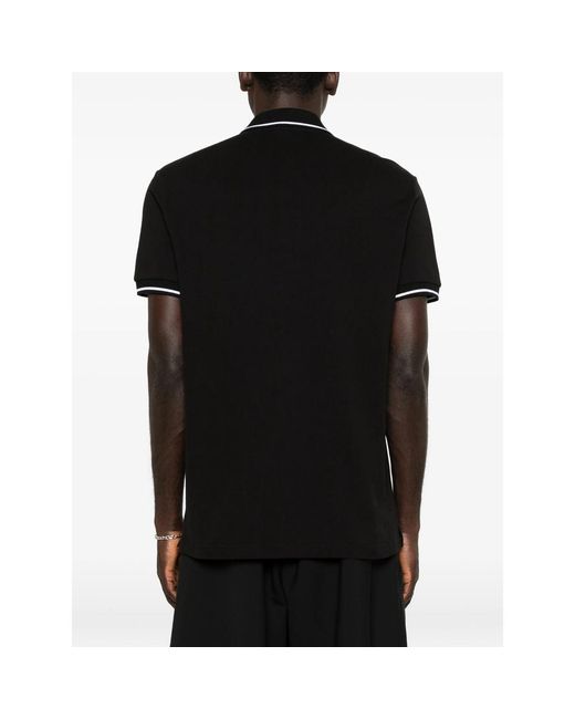 Versace Jeans Couture Black Logo-Detail Polo Shirt for men