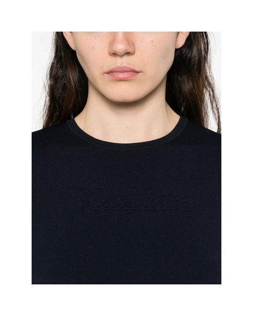 Max Mara Black Embossed Top