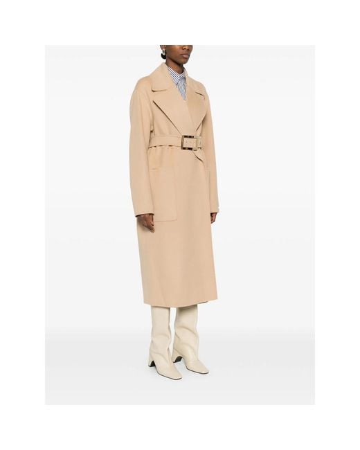 Sportmax Natural Coats Neutral
