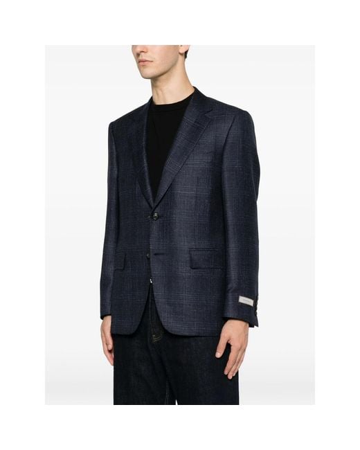Canali Blue Jacket for men