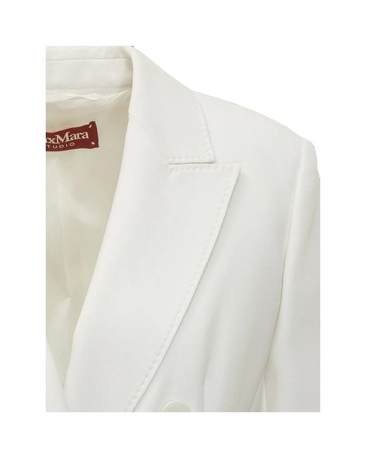 Max Mara White Jackets