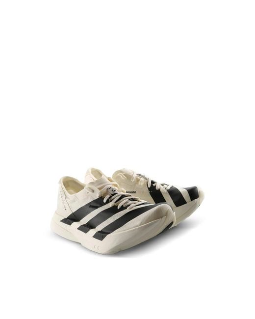 Y-3 White X Adidas Adios Pro 4 Sneakers for men
