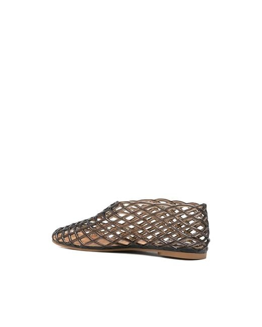 LA PISCINE Brown Jelly Ballet Flats