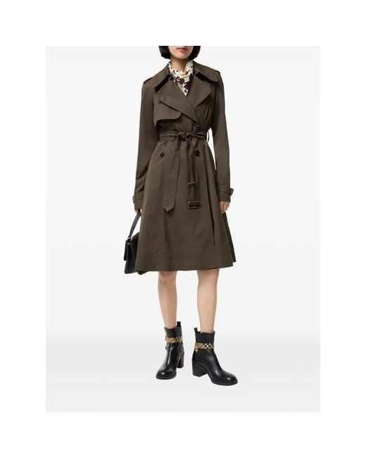 Burberry Brown Long Gabardine Pembury Trench Coat