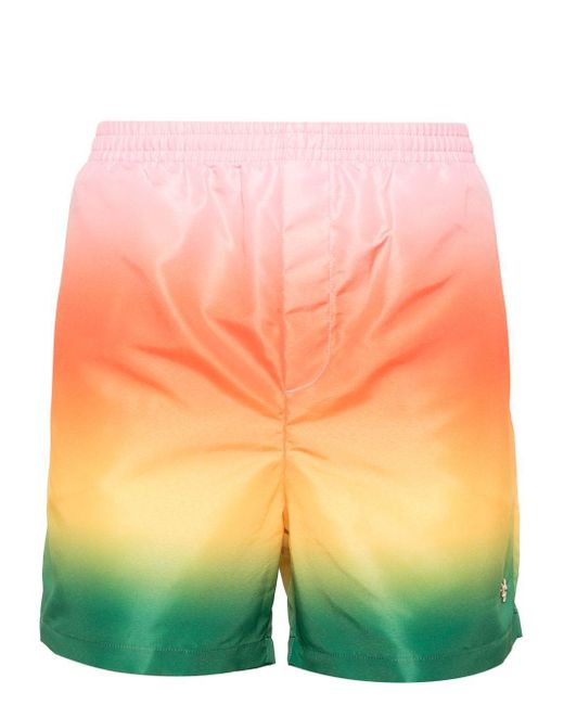 Casablancabrand Pink Gradient Swim Shorts for men
