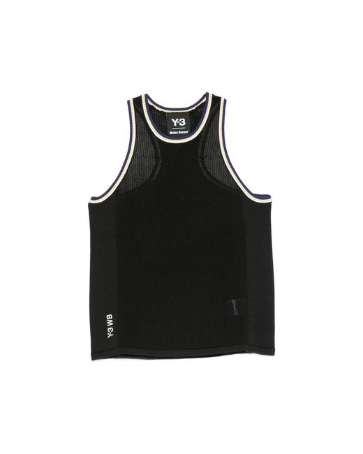 Y-3 X Wales Bonner Black Y-3 Wales Bonner Knit Tank Top