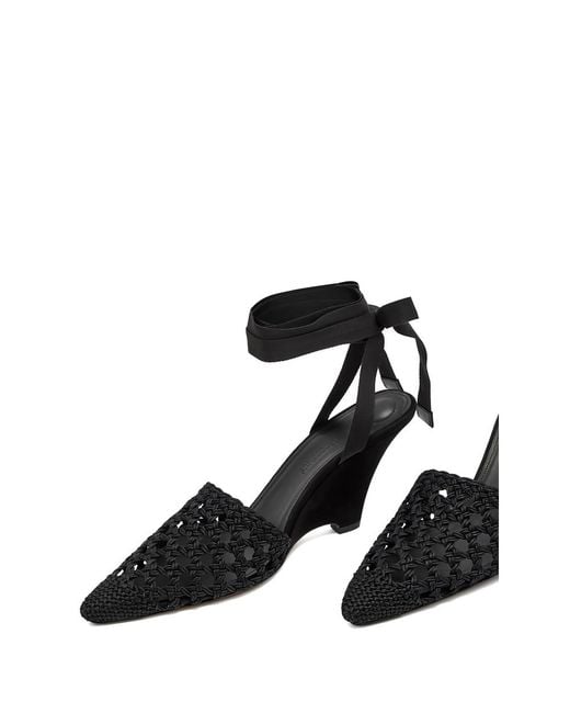 Jacquemus Black Wedge Boots