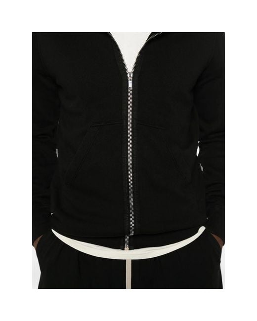Rick Owens Black Gimp Zip-Up Hoodie for men