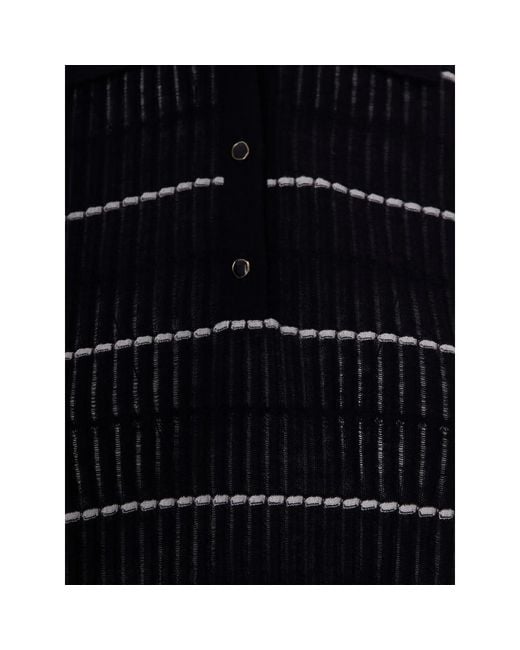 Max Mara Black Silk And Wool Yarn Jumper