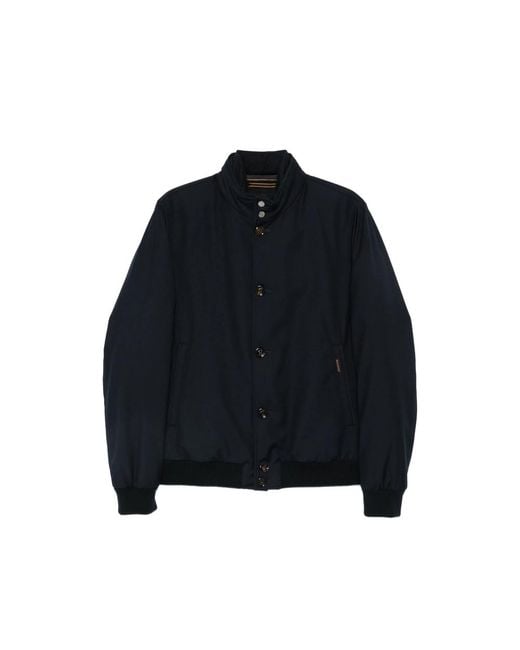 Moorer Blue Janson Bomber Jacket for men