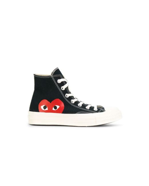black converse with hearts