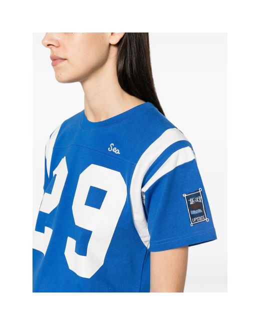 Sea Blue Georgie Crew-Neck T-Shirt
