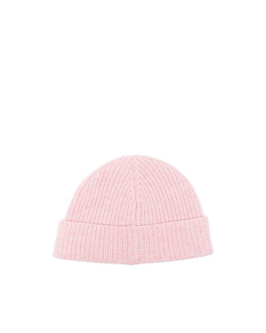 Charles Jeffrey Pink Logo-Patch Beanie Hat for men