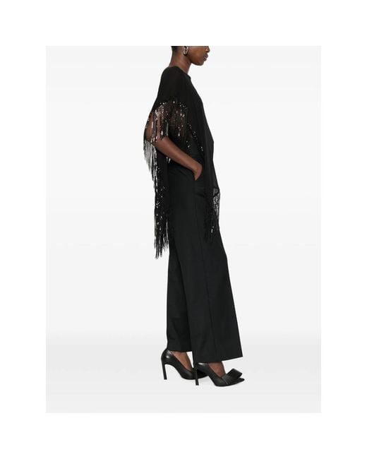 DE SANTIS Black Pleated Trousers