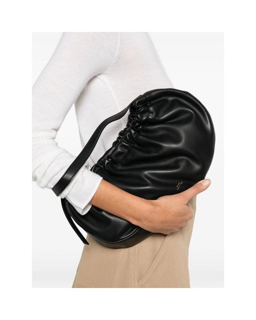 A.P.C. Black Ninon Shoulder Bag