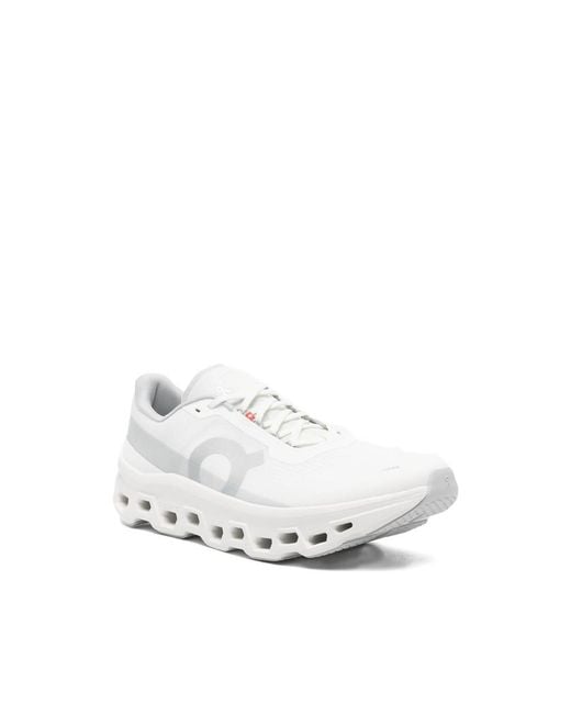 On Shoes White Cloudmonster 1 Mesh Sneakers for men