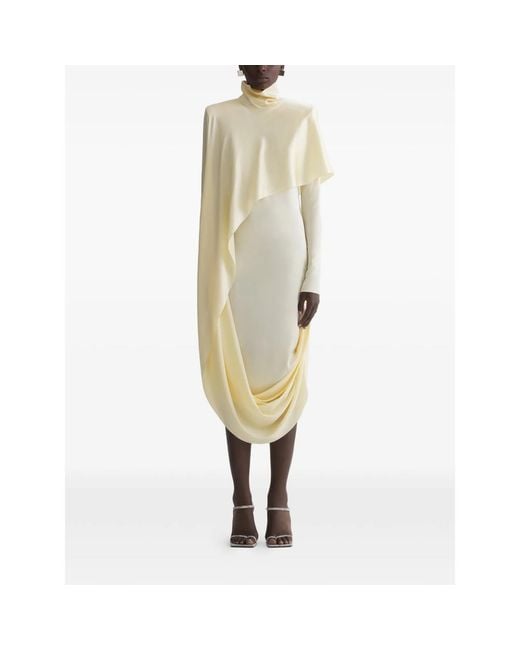 Mugler White Midi Dress