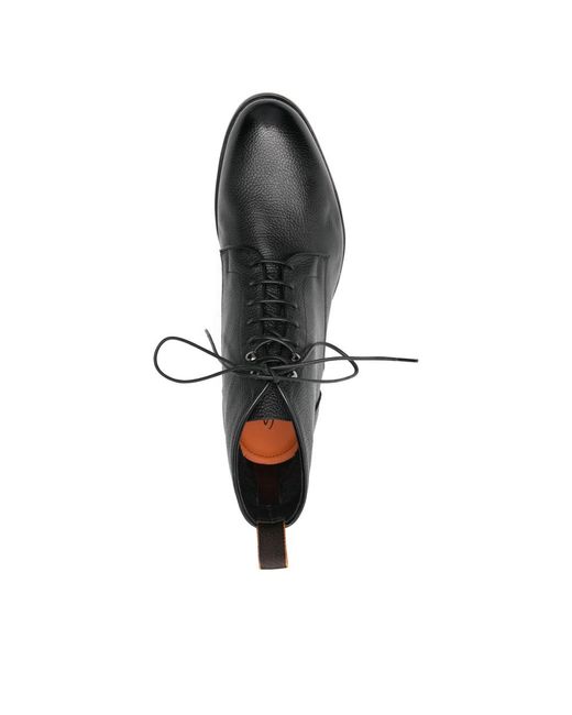 Santoni Black Trainers for men