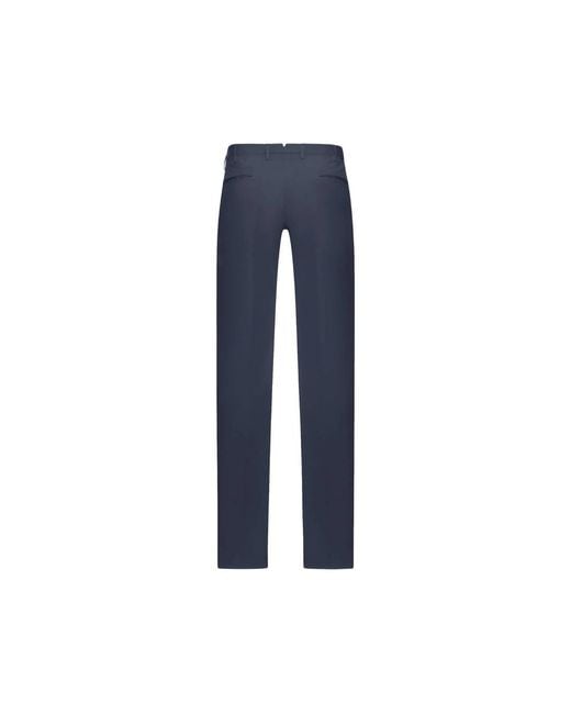 Incotex Blue Belt-Loop Pocket Trousers for men
