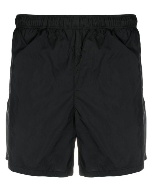 Our Legacy Black Straight-Leg Elasticated Shorts for men