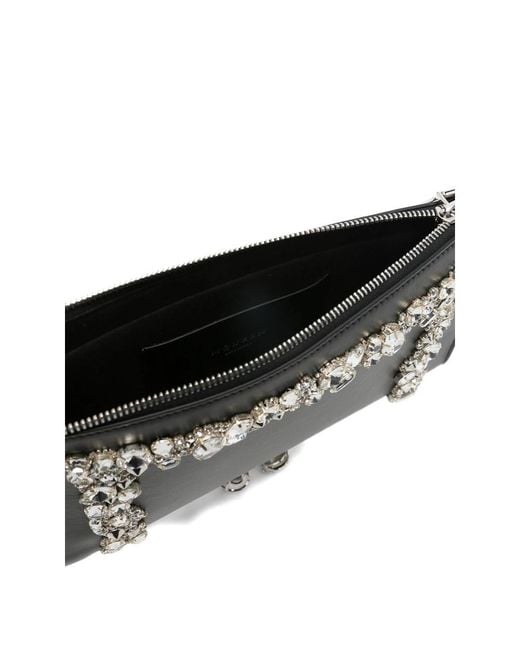 Alexander McQueen Black Knuckle Clutch Bag