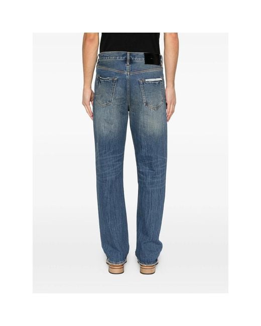 Purple Brand Blue Five-Pocket Jeans for men