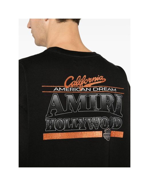 Amiri Black T-Shirt Logo for men