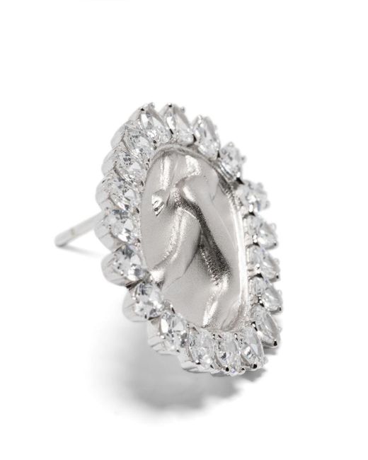 ShuShu/Tong White Maiden Crystal-Embellished Earrings
