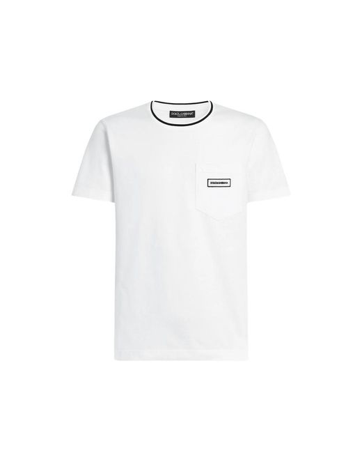 Dolce & Gabbana White Dolce & Gabbana T-Shirts & Vests for men