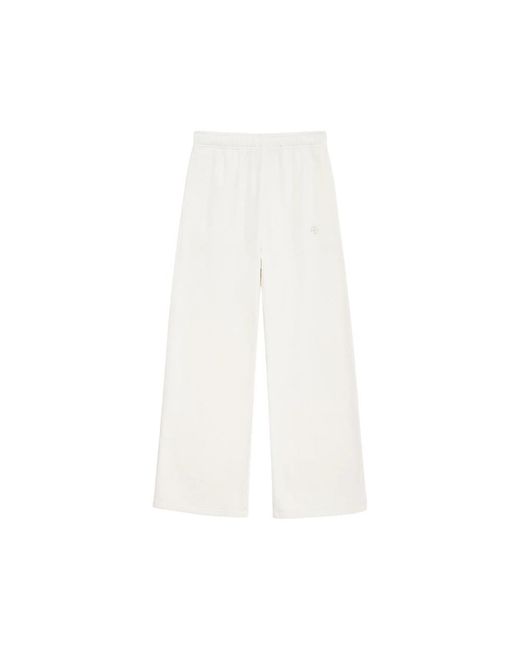 Anine Bing White Kacey Track Pants