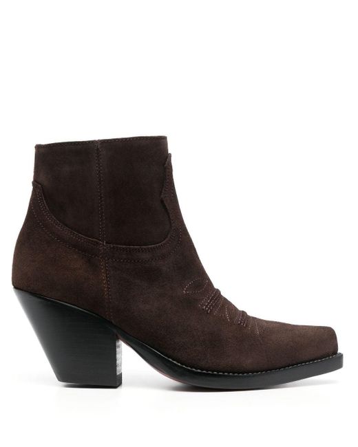 Sonora Boots Brown Hidalgo 85Mm Leather Ankle Boots