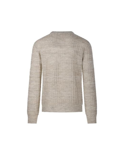 Roberto Collina Gray Buttoned Knitted Sweater for men