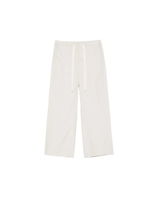 Max Mara White Wide Trousers