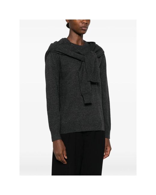 ELEH Black Layered-Detail Sweater