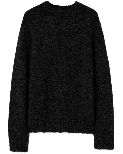Jil Sander Black Crew-Neck Sweater for men