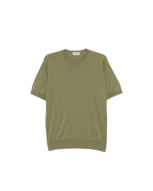 John Smedley Green Kempton Short-Sleeve T-Shirt for men