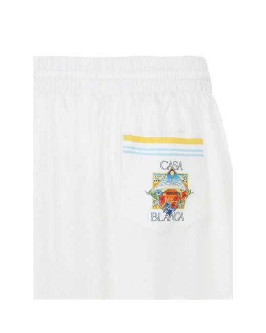 Casablanca White Shorts for men