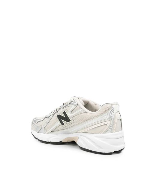 New Balance White Abzorb Mesh-Panelled Logo-Patch Sneakers for men