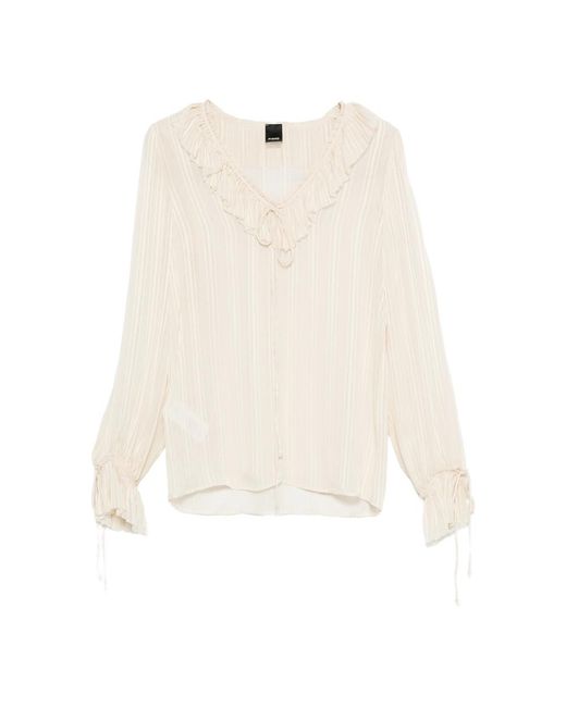 Pinko White Shirts Bianco Cigno