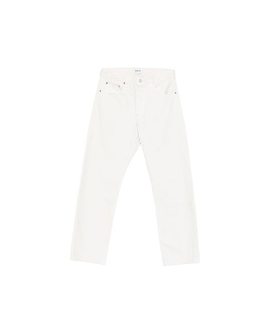 Agolde White Magnus Cotton Jeans for men