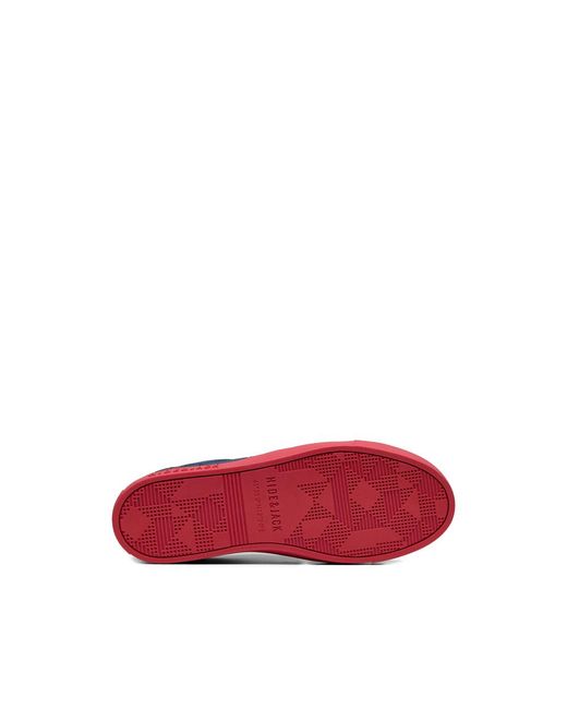 HIDE & JACK Blue Embossed Sneakers for men