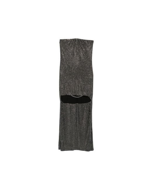 Alexander Wang Gray Crystal-Embellished High-Low Asymmetric Dress