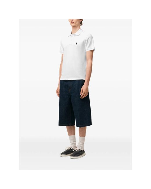 AMI White Polo Shirts for men