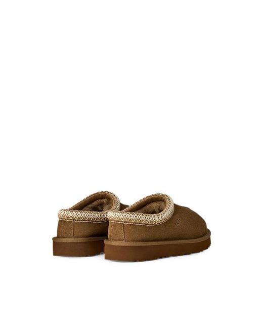 Ugg Brown Tasman Embroidered Slippers
